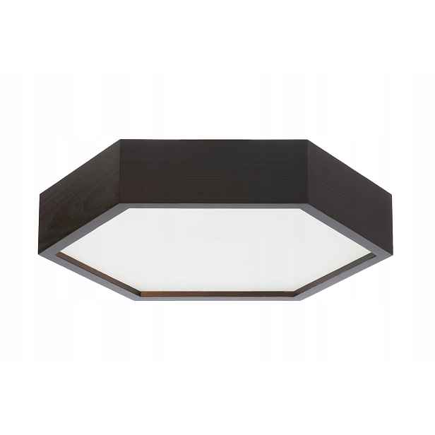 Stropní Svítidlo dřevěný Hexa 375 Wenge stropní lampa hexagon vintage