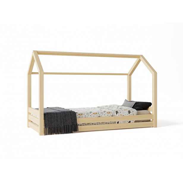 ELIS DESIGN Domečková postel s šuplíkem premium rozměr lůžka: 80 x 190 cm, šuplík, nožičky: bez nožiček, Zábrany: Žádná