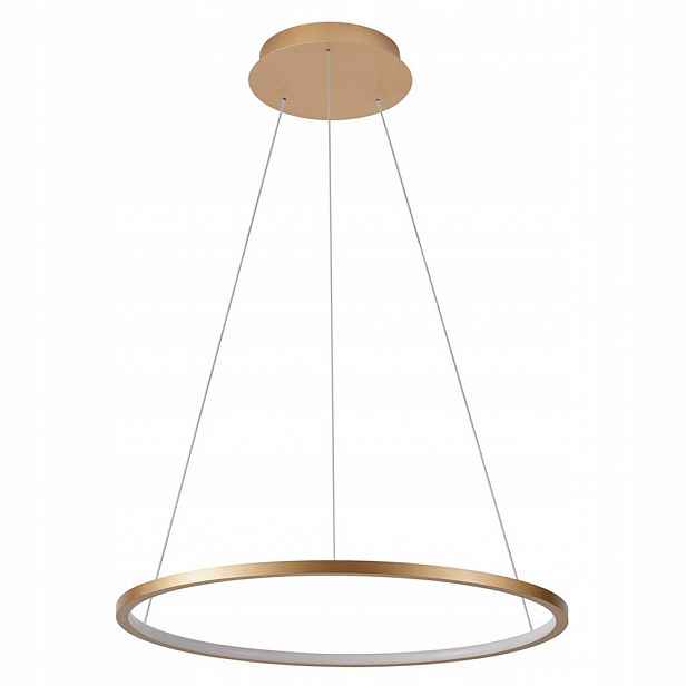 Lustr Pendel Vinola Zlatý Led 60 cm 1300 Lumenů Cct Dálkový Ovladač Kuchyně Italux