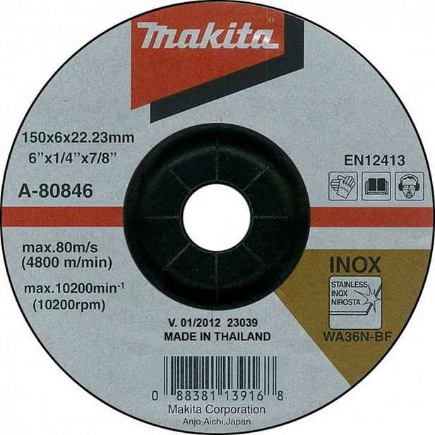 Makita - Brusný kotouč na nerezovou ocel 150x22,2 mm A-80846