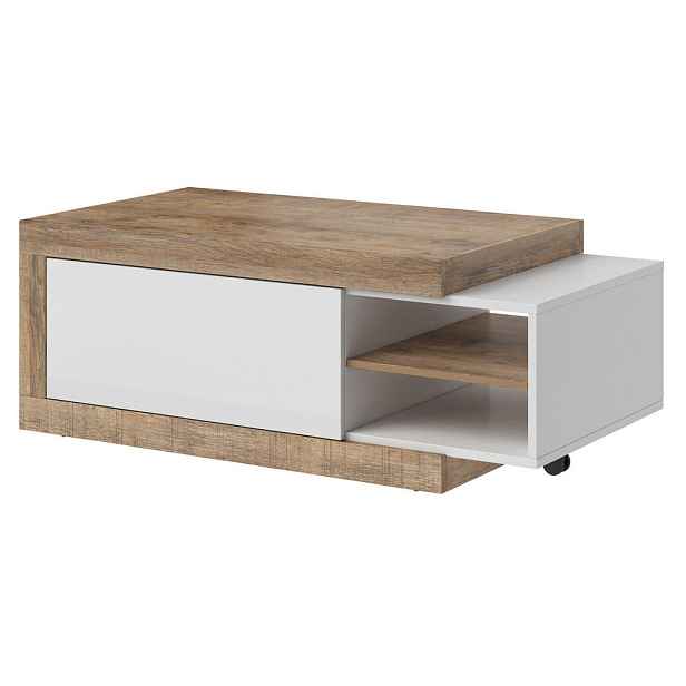 MASSENO KONFERENČNÍ STOLEK SINFONIA, 120/43/60 cm, hnědý
