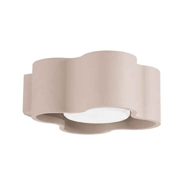 Sollux Lighting nástěnné svítidlo Ovio taupe obláček 1xGX53 10W