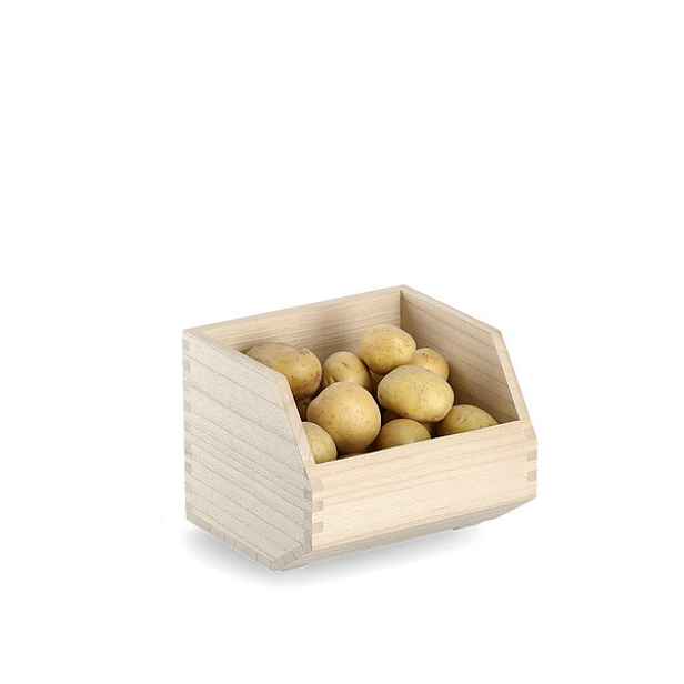 Zeller Present Dřevěný organizér, úložný box, 1komorový - ZELLER CAJA, 1ks, 21x19x16