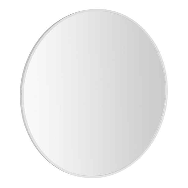 Sapho NOTION SLIM kulaté zrcadlo v rámu o 70cm, bílá mat