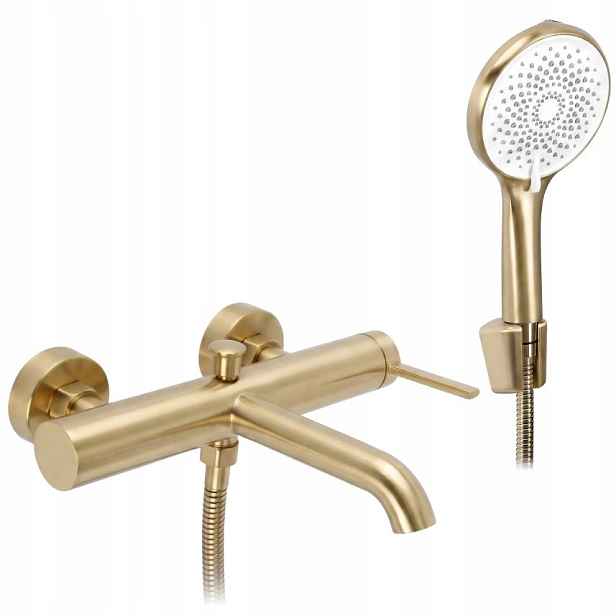 Vanová Baterie JS-702803BG Rivo Zlatá Kartáčová Rea