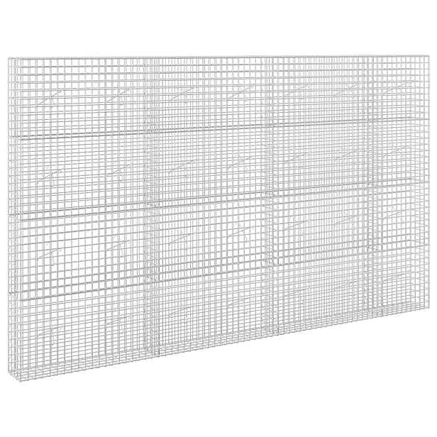 vidaXL Gabion s drátem 5 mm a síťkou 5x5 cm 350x20x200 cm