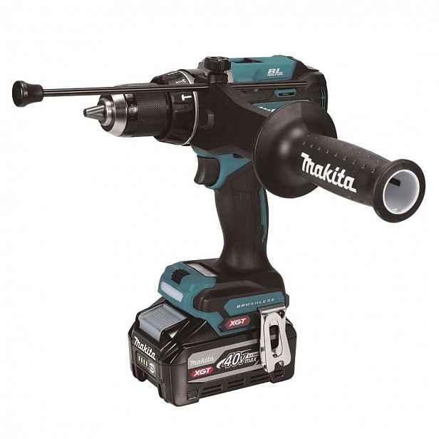 Makita - 40V AKU vrtací šroubovák s příklepem, 2x aku 4,0 Ah Li-Ion, nabíječka HP003GU201