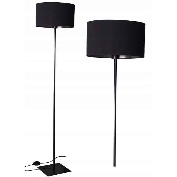 Stojací Lampa Podlahová 066-ST Led Stínidlo Velur E27 Obývací Pokoj Spací Hotel