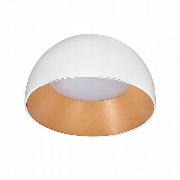 Stropní Svítidlo stropní Candellux Bílo-dřevěná Led lampa 18W kulatý stropní lampa