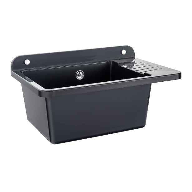 Zelvo Plastová výlevka COMPACT 505 X 345 mm - černá (Zelvo Compact black)