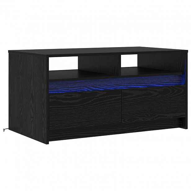 vidaXL Konferenční stolek Černý dub 90 x 50 x 45 cm Kompozitní dřevo