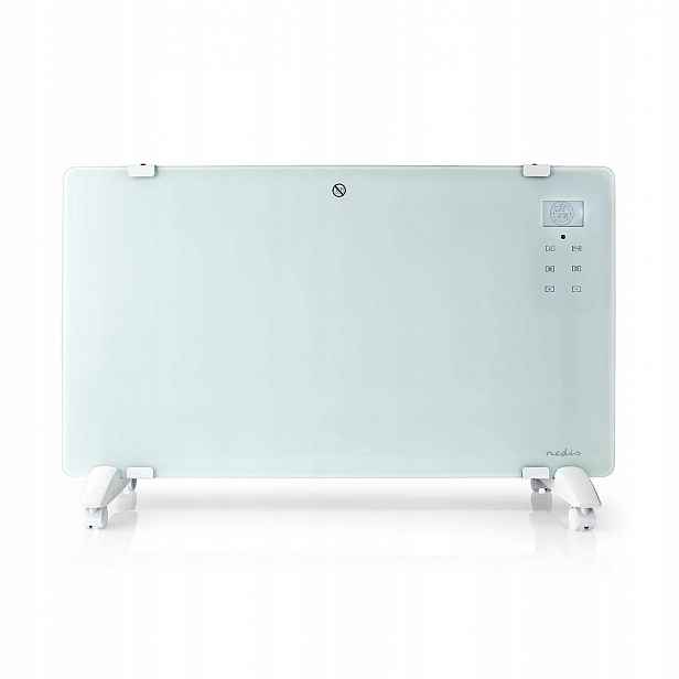 Nedis WIFIHTPL20FWT SmartLife chytrý WiFi skleněný konvekční přímotop, LCD