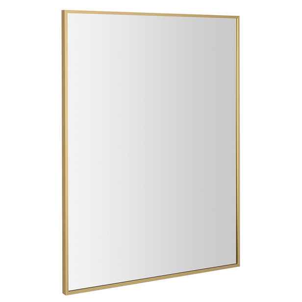Sapho NOTION SLIM zrcadlo v rámu 60x80cm, zlato mat