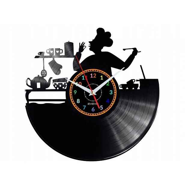 Šéfkuchařský Dekorativní Nástěnný Hodinový Stroj, Moderní Vinylová Deska Na Pr