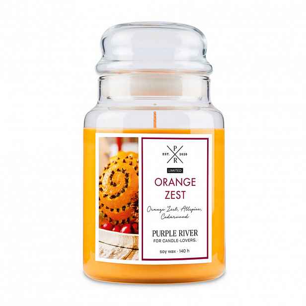 VONNÁ SVÍČKA Oranžová Orange Zest sklo sójový vosk