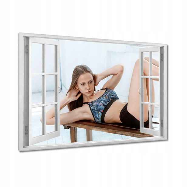 Obrazy 90x60 Cvičení na břicho Holka