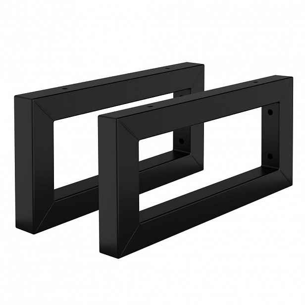 ML-DESIGN SADA 2 ks nástěnných konzol pro umyvadlo 300 x 150 mm, černá, ocel