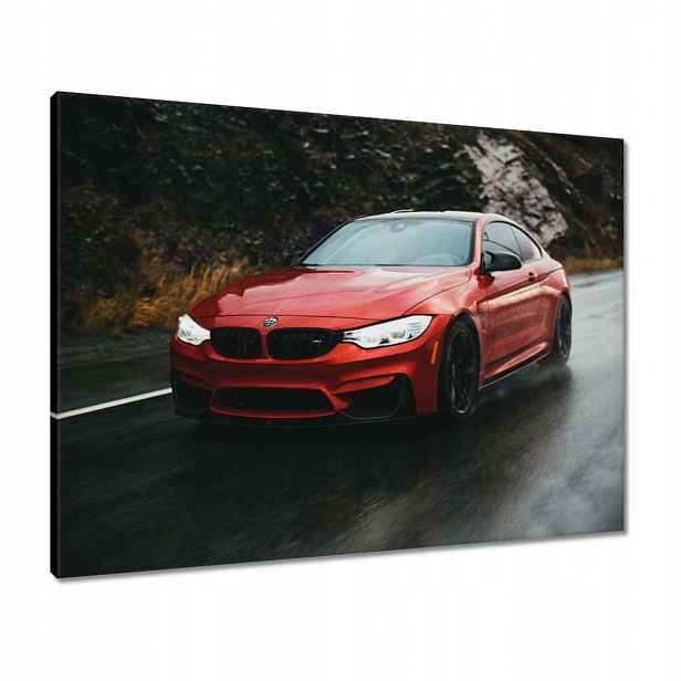 Obrazy 80x60 Červené Bmw Auto