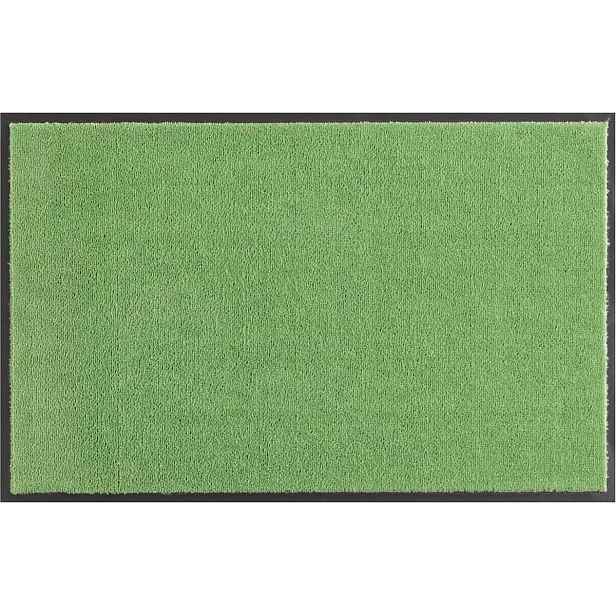 Protiskluzová rohožka na gumě s okrajem, zelená barva 90x200 cm