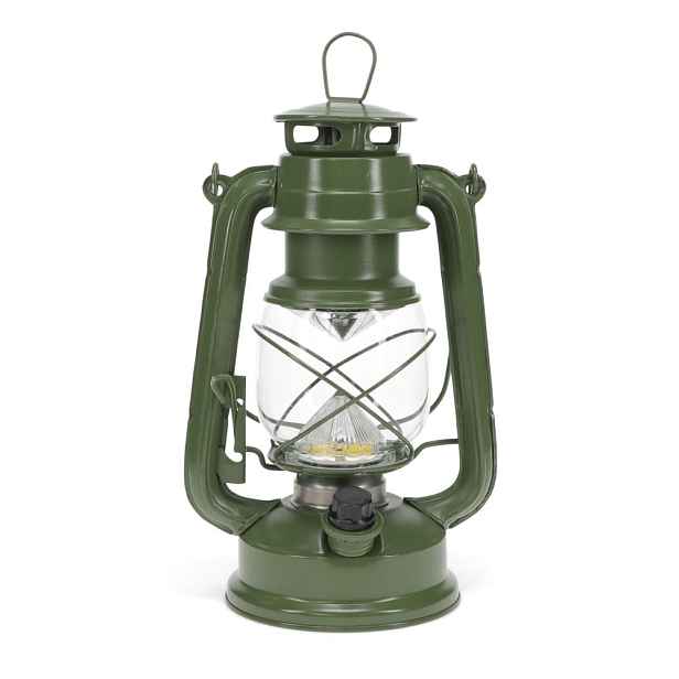 Tmavě zelená LED lucerna na baterky (výška 36 cm) Hurricane – Rex London