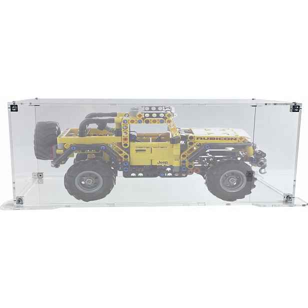 Vitrína s podstavcem Drewlandia pro sadu Lego 42122 Technic Jeep Wrangler