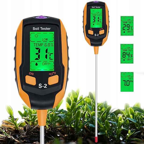 Acidometr Tester Substrátu Půdy Ph 5V1 Měřič Teploty Vlhkosti