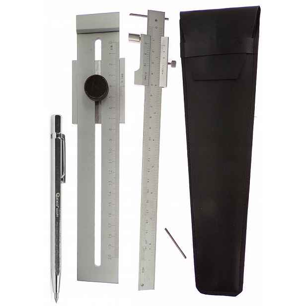 Posuvník Traserská Lišta S Stylusem 200 mm Měřítko Traserský Posuvník Stylus