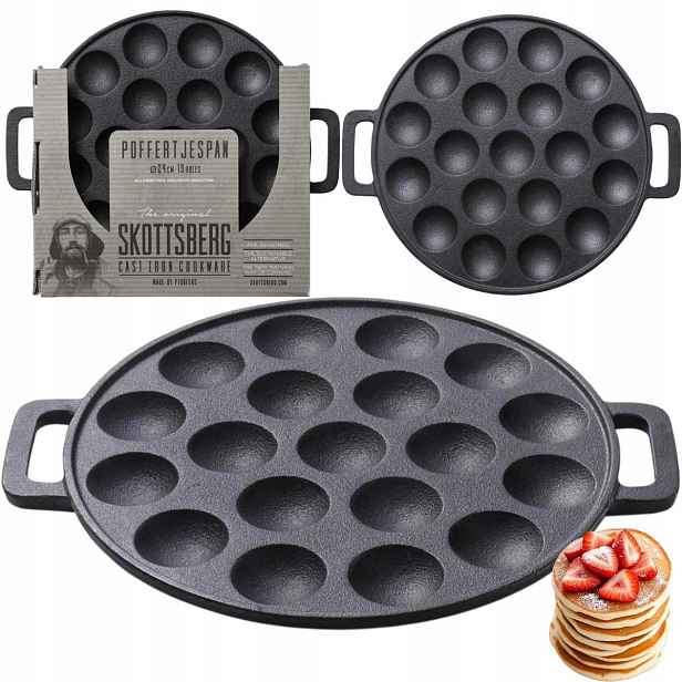 Skottsberg Litinová pánev Mini Pancaces 24 cm Cast Iron