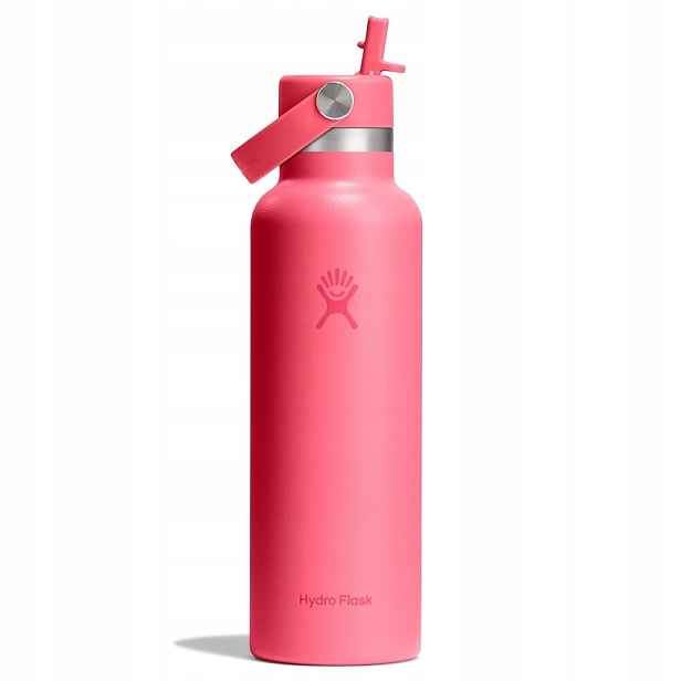 Termoláhev Hydro Flask Standard Mouth Flex Straw Cap růžová, 621 ml