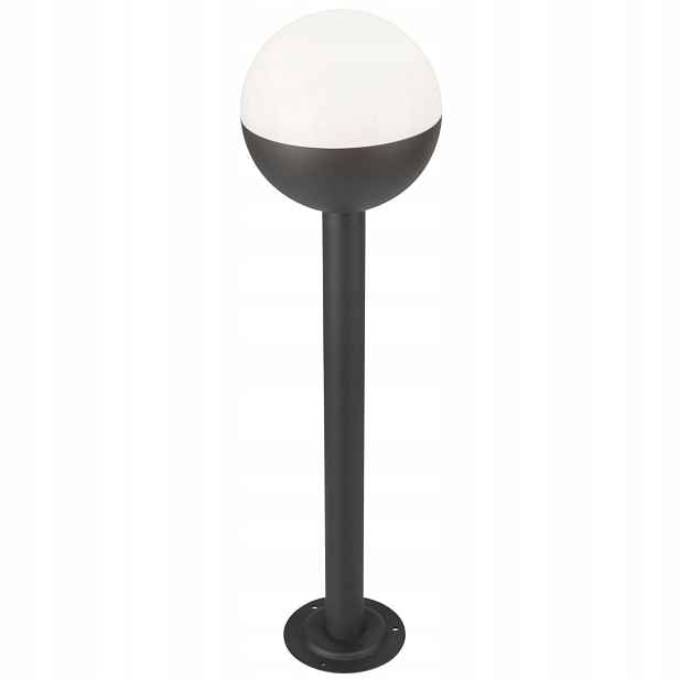 Venkovní stojací lampa kulatá černá bílá moderní 80 cm Polux