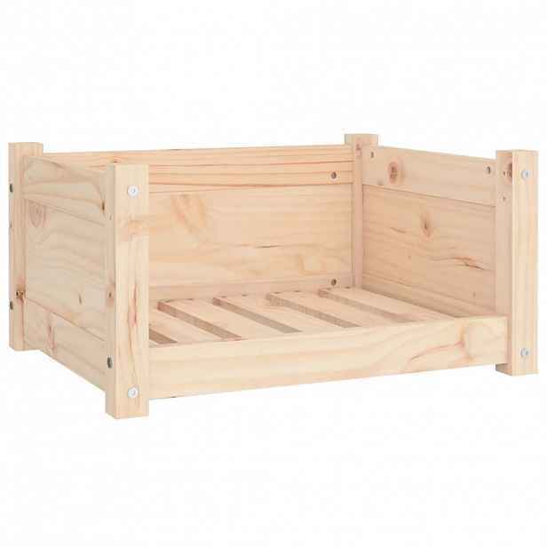 vidaXL Pelíšek pro psy 55,5 x 45,5 x 28 cm masivní borovicové dřevo