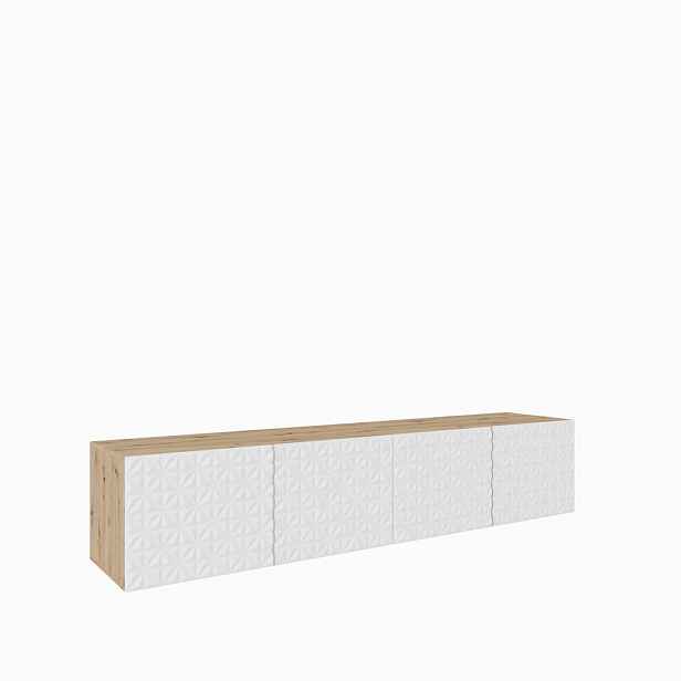 MASSENO ZÁVĚSNÝ TV STOLEK ROVA, 200/41/40 cm, dub Artisan