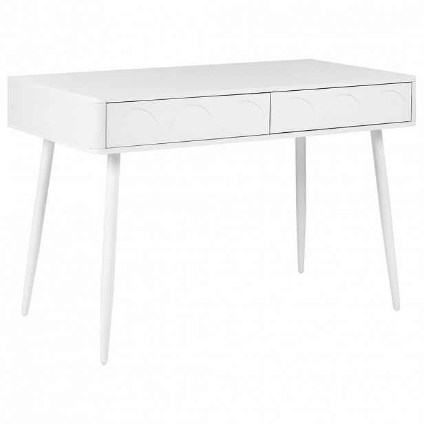 Beliani PSACÍ STŮL Bílý 120/60 cm Eslane