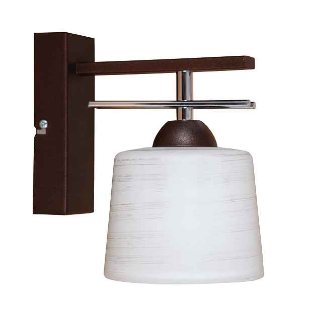 Lampa Nástěnná Se Skleněným Stínidlem, Elegantní