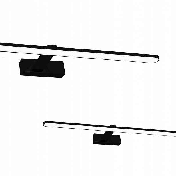 Nástěnné svítidlo nad zrcadlo Splash černé 80 cm 16 W Led