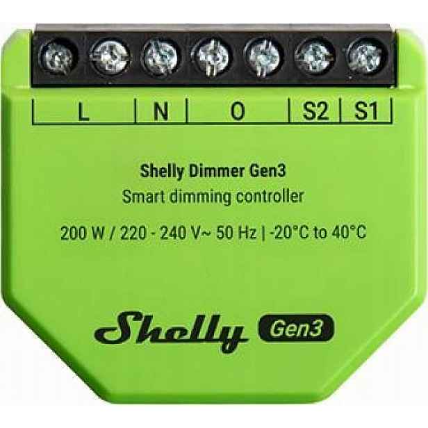 Shelly Dimmer GEN3 Wifi Stmívač Smart Home