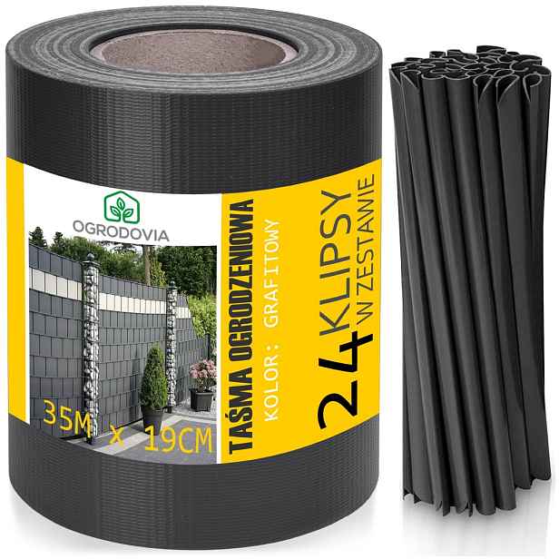 Stínící panelové pásy 19 Cm x 35 m, grafitový kryt