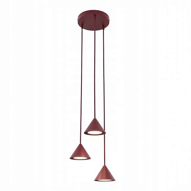 Stropní svítidlo Elit Premium 3 burgundská, 3× GX53, 100 cm