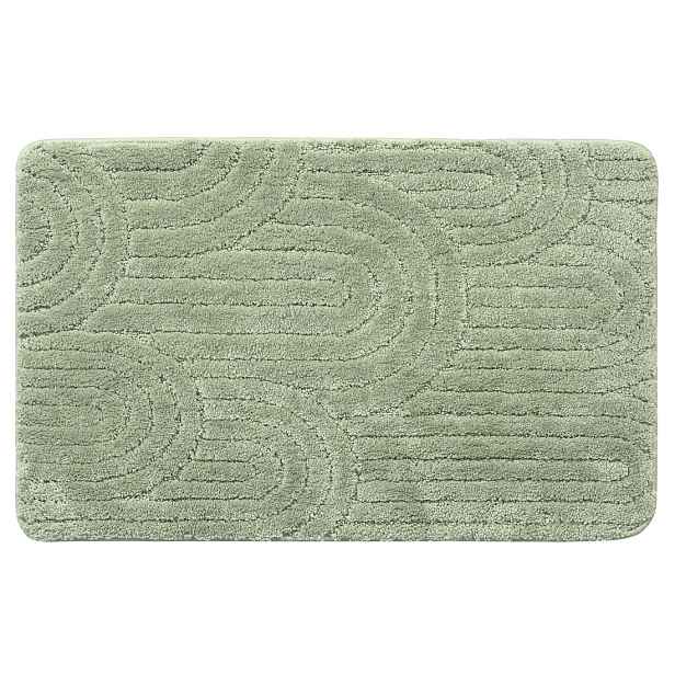 Aqualine RIST koupelnová předložka, 50x80cm, 100% polyester, protiskluz, zelená