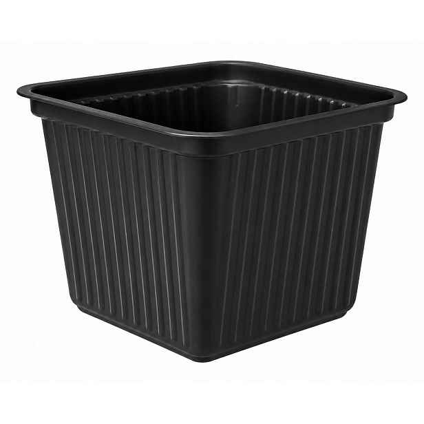Květináč čtvercový černý 0,55 L 375 ks