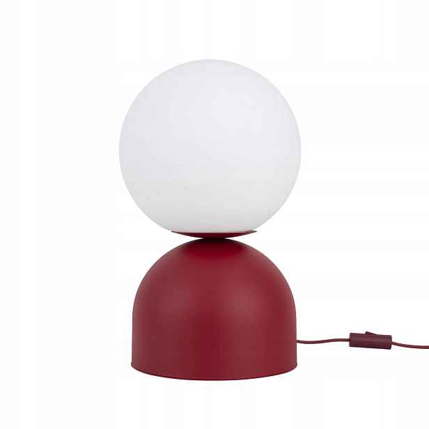 Noční stolní lampa Miki Červený Kov E27 Nastavitelná kancelářská lampa Tk Lighting