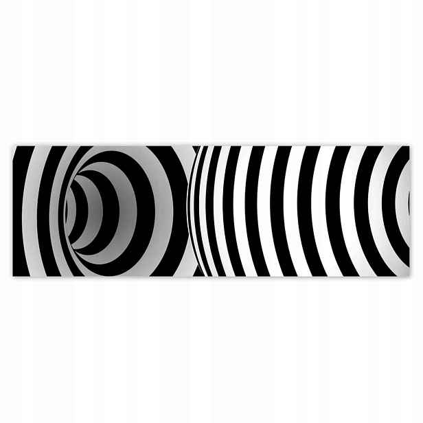 Plakáty 200x66 Abstrackja černobílá
