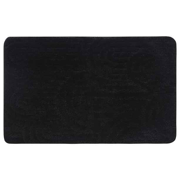 Aqualine RIST koupelnová předložka, 50x80cm, 100% polyester, protiskluz, černá