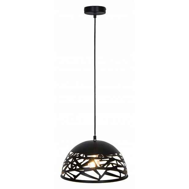 Černá závěsná lampa Norena industriální nad jídelní stůl Rabalux