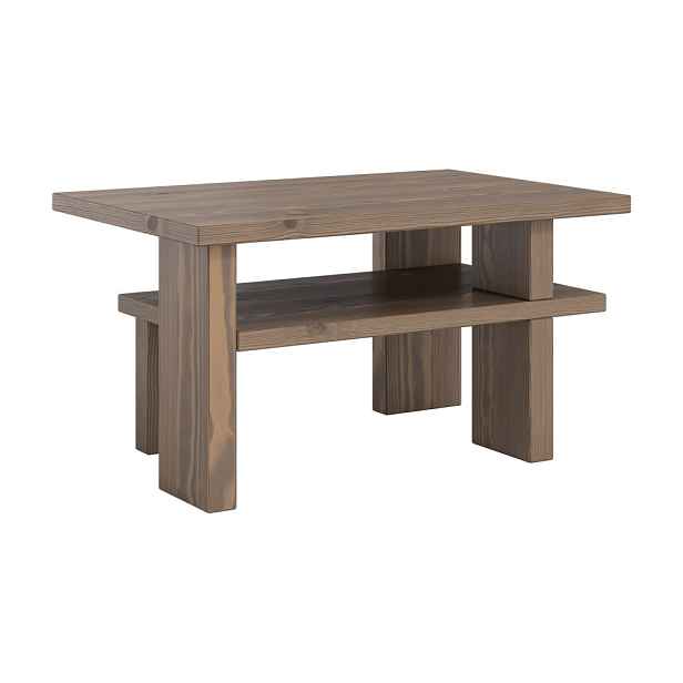 Hnědý konferenční stolek z borovicového dřeva 45x68 cm Japan – Karup Design