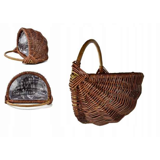 Koš na květiny Proutí Květinový koš 34 cm Závěsný