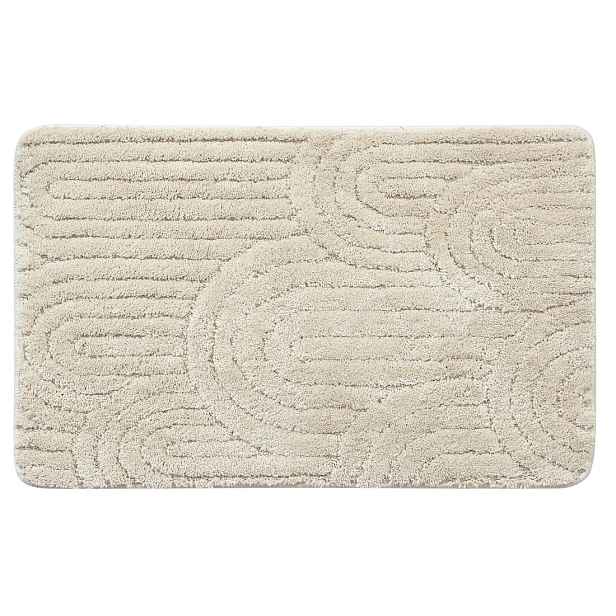 Aqualine RIST koupelnová předložka, 50x80cm, 100% polyester, protiskluz, ecru