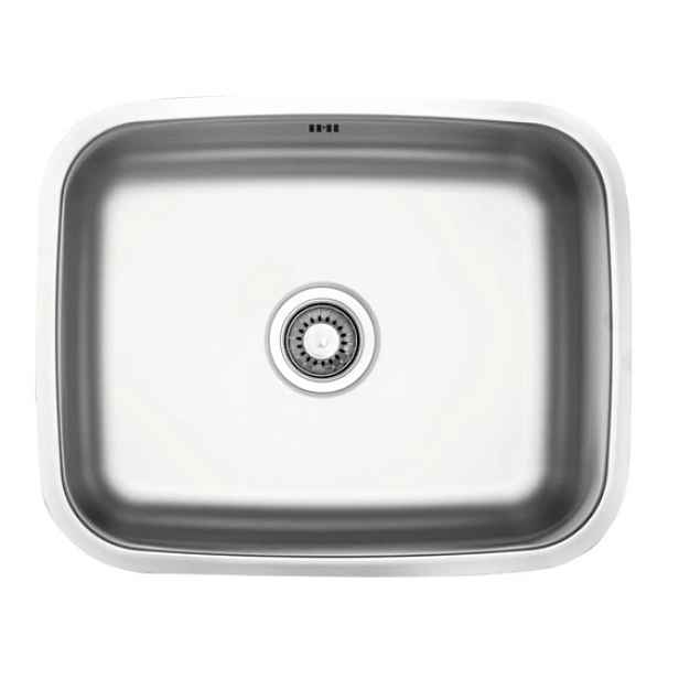 Eco produkty Nerezový oválný dřez 430 x 520 mm