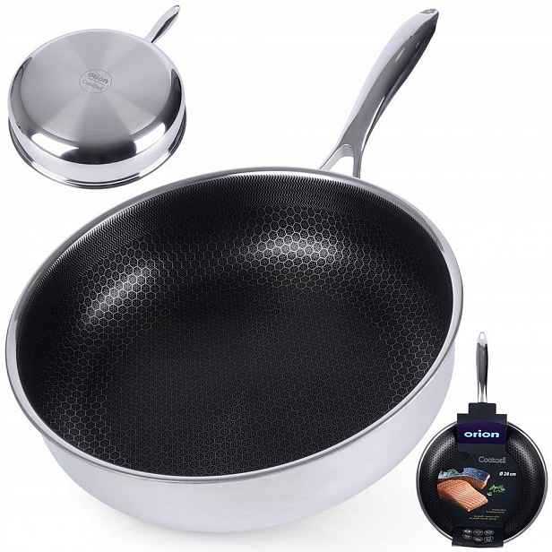 Pánev Orion ocelová nepřilnavá hluboká velká Cookcell Hybrid 28 cm