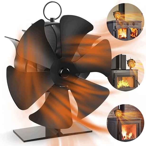Krbový Ventilátor, Teplo Napájený Krb, 6-LOPATKOVÝ Ventilátor